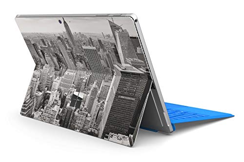 Skins4u Slim Premium Skin Klebeschutzfolie Tablet Schutzfolie Cover für Microsoft Surface Pro 4 5 6 Skins Aufkleber Manhatten von Skins4u
