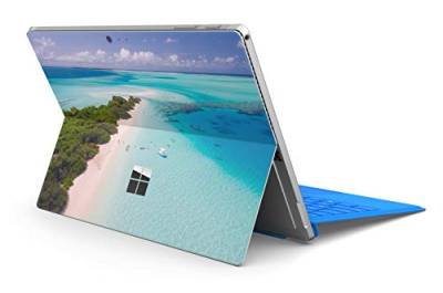 Skins4u Slim Premium Skin Klebeschutzfolie Tablet Schutzfolie Cover für Microsoft Surface Pro 4 5 6 Skins Aufkleber Pazifik von Skins4u