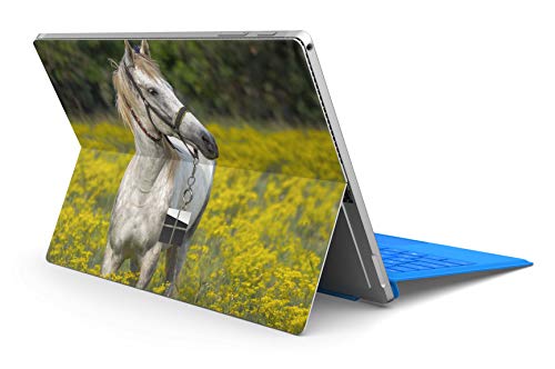Skins4u Slim Premium Skin Klebeschutzfolie Tablet Schutzfolie Cover für Microsoft Surface Pro 7 Skins Aufkleber Pferd von Skins4u