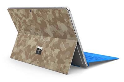 Skins4u Slim Premium Skin Klebeschutzfolie Tablet Schutzfolie Cover für Microsoft Surface Pro 7 Skins Aufkleber Sand camo von Skins4u