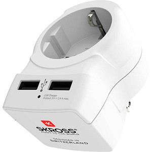 SKROSS Europe to USA USB Reiseadapter von Skross