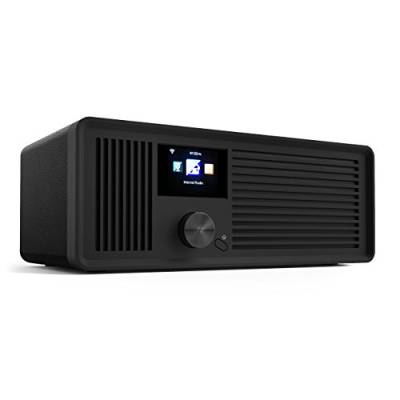 sky vision DAB 70 – Stereo DAB+ Internet-Radio (FM UKW, WLAN-fähig, mit AUX-Anschluss plus Kabel, Digital-Radio Wecker, mit Fernbedienung), schwarz von Sky Vision