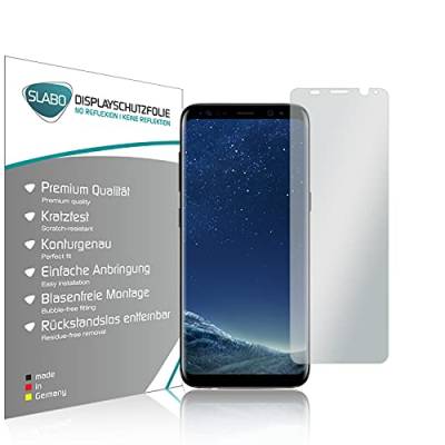 Slabo 2 x Displayfolie für Samsung Galaxy S8 Displayschutzfolie Zubehör No Reflexion MATT von Slabo