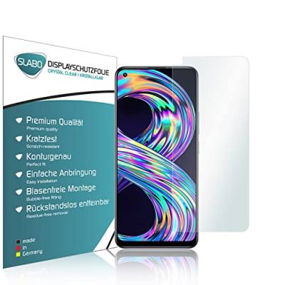 Slabo 4 x Displayschutzfolie kompatibel mit Realme 8 | Realme 8 Pro Displayfolie Schutzfolie Folie Zubehör Crystal Clear KLAR von Slabo