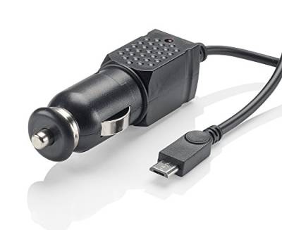 Slabo KFZ Ladekabel Micro USB - 1A - für DOOGEE N20 2020 | N20 Pro | S40 Lite | X20 | X90 | X95 | X95 Pro | X95 2020 Auto Ladegerät Pkw Kabel LKW - SCHWARZ | Black von Slabo