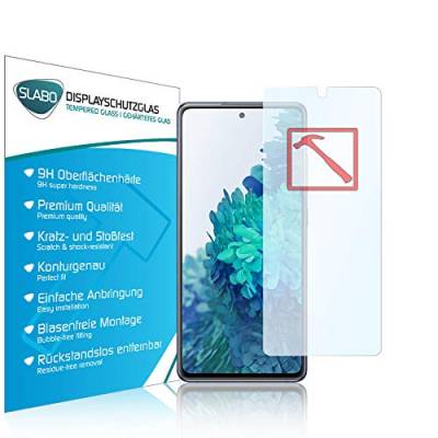 Slabo Premium Panzerglasfolie für Samsung Galaxy S20 FE (5G | LTE) Panzerfolie Schutzfolie Echtglas Folie Tempered Glass KLAR 9H Hartglas von Slabo