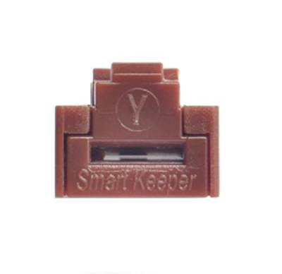 SmartKeeper Essential / 100 x RJ45 Port Blockers ohne Lock Key Basic/Braun von SmartKeeper