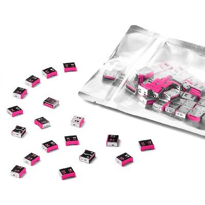 SMARTKEEPER ESSENTIAL 100x USB-A Blocker Pink von Smartkeeper