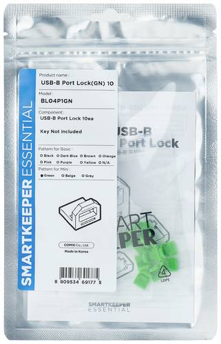 Smartkeeper USB Port Schloss BL04P1GN Grün BL04P1GN von Smartkeeper