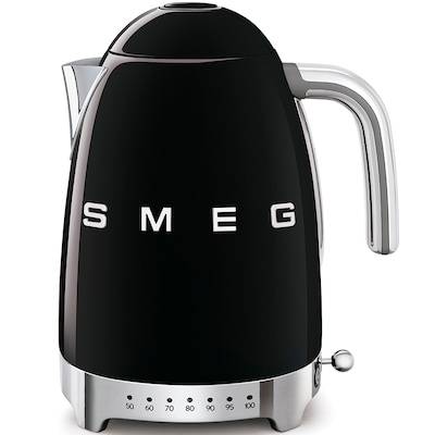 SMEG KLF04BLEU 50s Style Wasserkocher Schwarz von Smeg