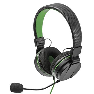 snakebyte Xbox One HEADSET X - Stereo Gaming Headset mit Mikrofon für die XBOX One / XBOX One X, 3,5mm Audio-Stecker, kompatibel mit Laptop, PS4, Telefonkonferenzen, VideoCall, Skype von Snakebyte