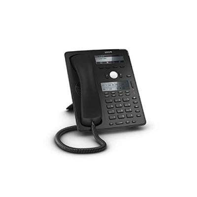 Snom D745 IP Telefon, SIP Tischtelefon (8 (32) konfigurierbar, selbstbeschriftend, mehrfarbige LED-Tasten, hochauflösendes Display), schwarz, 00004259 von Snom