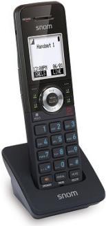 snom M110SC - Schnurloses VoIP-Telefon mit Rufnummernanzeige - DECT - dreiweg Anruffunktion - SIP, RTP, SRTP - Schwarz (4610) von Snom