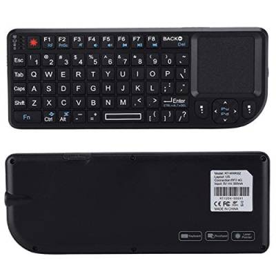 Socobeta 2,4 GHz Wireless Touchpad-Tastatur Wiederaufladbare Ultra Mini Thin USB-Tastatur mit Hintergrundbeleuchtung von Socobeta