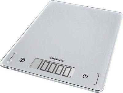 Soehnle Digitale Küchenwaage KWD Page Comfort 300 Slim Wägebereich (max.)=10 kg Silbergrau (61504) von Soehnle