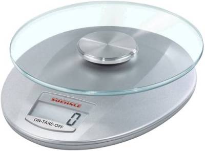 Soehnle KWD Roma silver Digitale Küchenwaage digital Wägebereich (max.)=5kg Silber von Soehnle