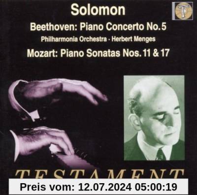 Solomon Spielt Beethoven und Mozart (Klavierkonzert Nr. 5/Klaviersonaten Nr. 11, 17) von Solomon