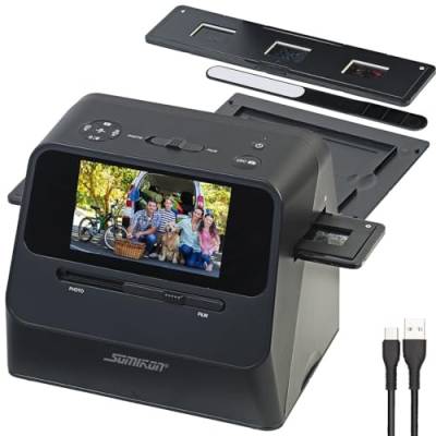Somikon Fotoscanner: 3in1-Foto-, Dia- & Negativscanner mit 22 MP und HDMI-Ausgang, Akku (Scanner, Digitalisierer, Digitalisierung) von Somikon