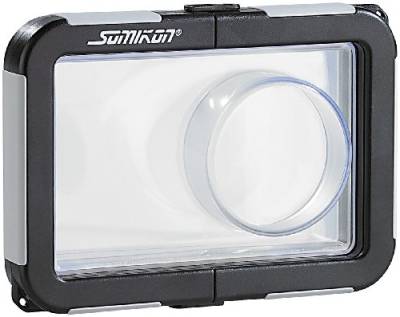 Somikon Kamera Wasserschutzhülle: Kamera-Tauchgehäuse mit Objektivführung (max. 95 x 62 x 20 mm) (Unterwasser Kamera-Hülle, wasserdichte Tasche für Kamera, Unterwassergehäuse) von Somikon