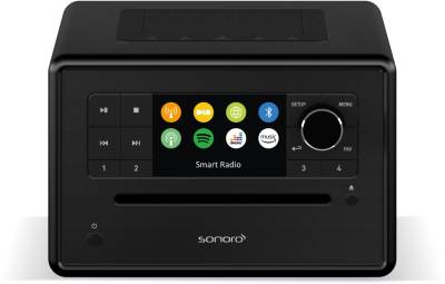 Sonoro Elite CD-Player mit Internetradio und Bluetooth schwarz matt - schwarz von Sonoro