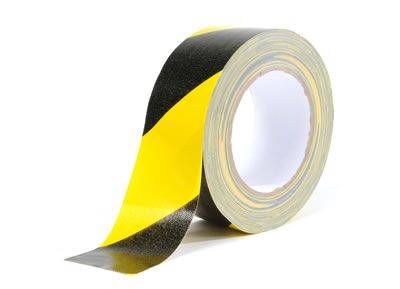 Gewebewarnband 50mm x 25m schwarz/gelb von Sonstige