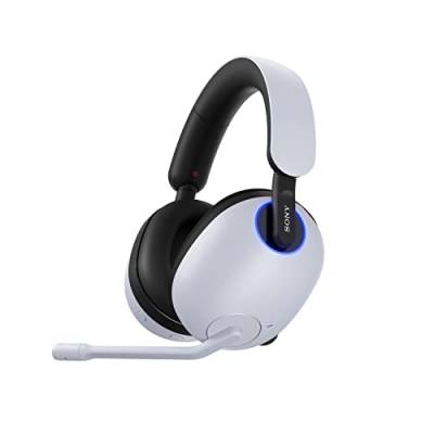 Sony INZONE H9 - Kabelloses Gaming Headset mit Noise Cancelling, 360-Raumklang für Gaming, bequeme Passform, 32h Akku, geringe Latenz, hochwertiges Boom-Mikrofon, kompatibel mit PC & PS5 - Weiß von Sony