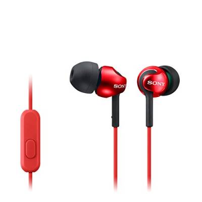 Sony MDR-EX110APR In-Ear-Kopfhörer rot von Sony