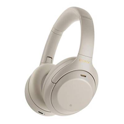 Sony WH-1000XM4 kabellose Bluetooth Noise Cancelling Kopfhörer (30h Akku, Touch Sensor, Headphones Connect App, Schnellladefunktion, optimiert für Amazon Alexa, Headset mit Mikrofon) Platin Silber von Sony