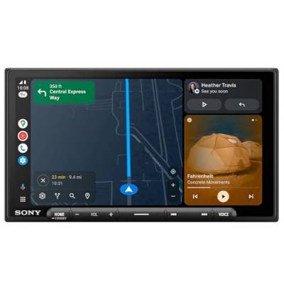 Sony XAV-AX4050 | 2 DIN Autoradio, 6.95" Media Receiver mit Wireless CarPlay & AndroidAuto (4x55W Verstärker, USB-C, 3 PreOut 2V, DAB+/FM, BT) von Sony