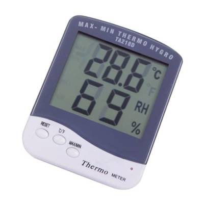 Sosoport Thermometer Digitale Feuchtigkeit Feuchtigkeitsmesser Indoor-wetterstationen Lcd Digital Innenhygrometer Temperaturmesser Temperaturüberwachung Drinnen Weiß Werkzeug Elektronisch von Sosoport