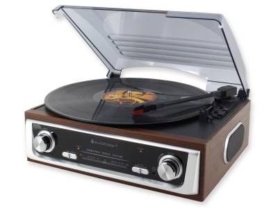 SOUNDMASTER Plattenspieler PL196H, UKW Radio, integrierte Lautsprecher von Soundmaster