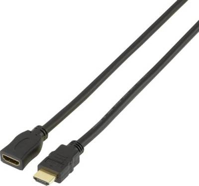 SpeaKa Professional HDMI Verlängerungskabel HDMI-A Stecker, HDMI-A Buchse 5.00m Schwarz SP-7870536 von SpeaKa Professional