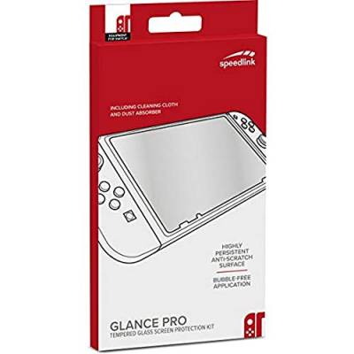 Speedlink GLANCE PRO Tempered Glass Protection Kit - Schutzglas für Nintendo Switch, transparent von Speedlink