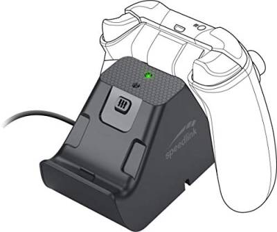 Speedlink JAZZ USB Charger - Ladegerät und Akkupack für bis zu 2 Controller der Xbox Series X/S und Xbox One, schwarz von Speedlink