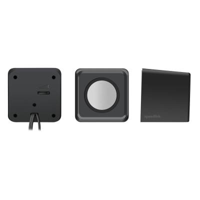 Speedlink TWOXO USB-betriebene Stereo-Lautsprecher (2x 2,5W), schwarz von Speedlink