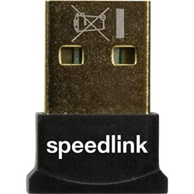 Speedlink VIAS Nano USB Bluetooth Adapter PC – USB Bluetooth 5.0 Dongle für PC, Notebook, Laptop, kabelloser Datenaustausch bis zu 3Mbit/s, schwarz von Speedlink