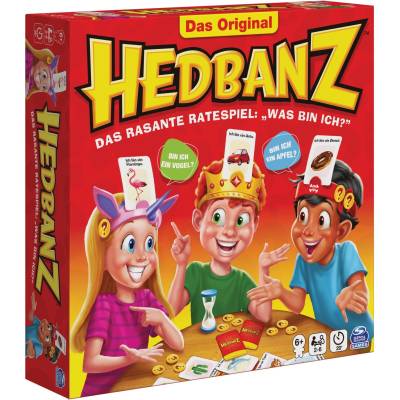 Hedbanz - das rasante Ratespiel für die ganze Familie, Partyspiel von Spin Master