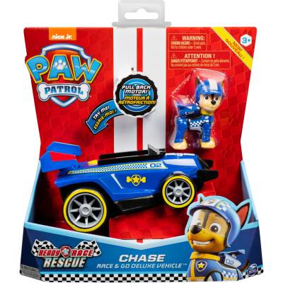 Paw Patrol - Ready, Race, Rescue, Chases Race & Go Deluxe Basis Fahrzeug , Spielfahrzeug von Spin Master