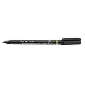 STAEDTLER Lumocolor special Folienstift schwarz 0,6 mm permanent von Staedtler