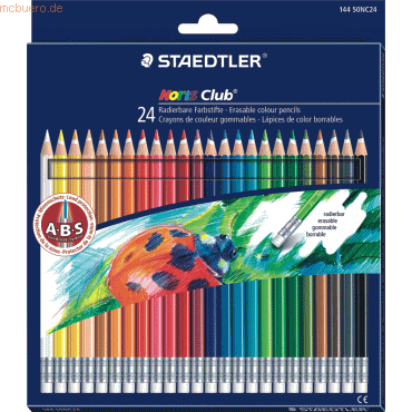 Staedtler Farbstift Noris Club radierbar 24ST von Staedtler