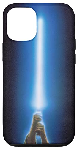 Hülle für iPhone 13 Star Wars Luke Skywalker blaues Lichtschwert schwarz von Star Wars