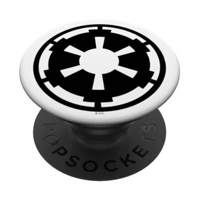 PopSockets Star Wars Empire Black And White Logo PopSockets PopGrip: Ausziehbarer Sockel und Griff für Handys/Tablets mit Tauschbarem Top von Star Wars