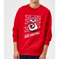 Star Wars Let The Good Times Roll Weihnachtspullover – Rot - XL von Star Wars