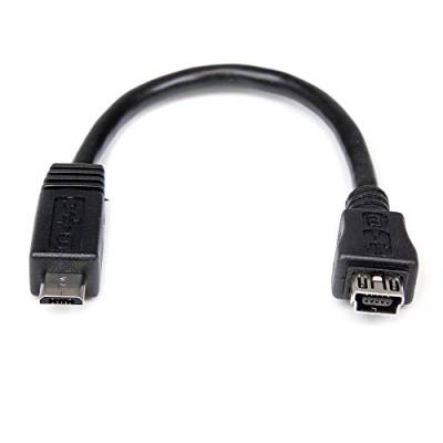 StarTech.com 15 cm Micro USB auf Mini USB-Adapterkabel – Stecker/Buchse von StarTech.com