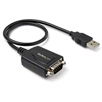 StarTech.com USB 2.0 auf Seriell Adapter - USB zu RS232 / DB9 Schnittstellen Konverter (COM) - Stecker / Stecker 0,3m von StarTech.com