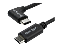 StarTech.com USB- C Kabel rechtsgewinkelt - St/St - 1m - USB 2.0, 1 m, USB C, USB C, USB 2.0, 480 Mbit/s, Schwarz von StarTech.com