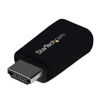 StarTech.com Kompakter HDMI auf VGA Video Adapter - Konverter ideal für Chromebooks Ultrabooks & Laptops - 1920x1200 - Videokonverter - Schwarz (HD2VGAMICRO) von Startech