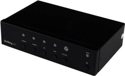 StarTech.com Multi-Input to HDMI Converter Switch - 2x HDMI + VGA + DP - 4K - Video/Audio-Schalter - Desktop (HDVGADP2HD) von Startech