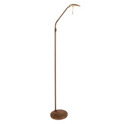 Bronze-Finish - LED-Stehlampe Zenith mit Dimmer von Steinhauer