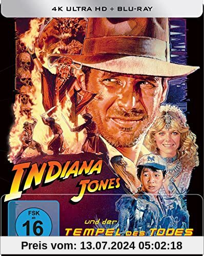 Indiana Jones und der Tempel des Todes - Steelbook von Steven Spielberg